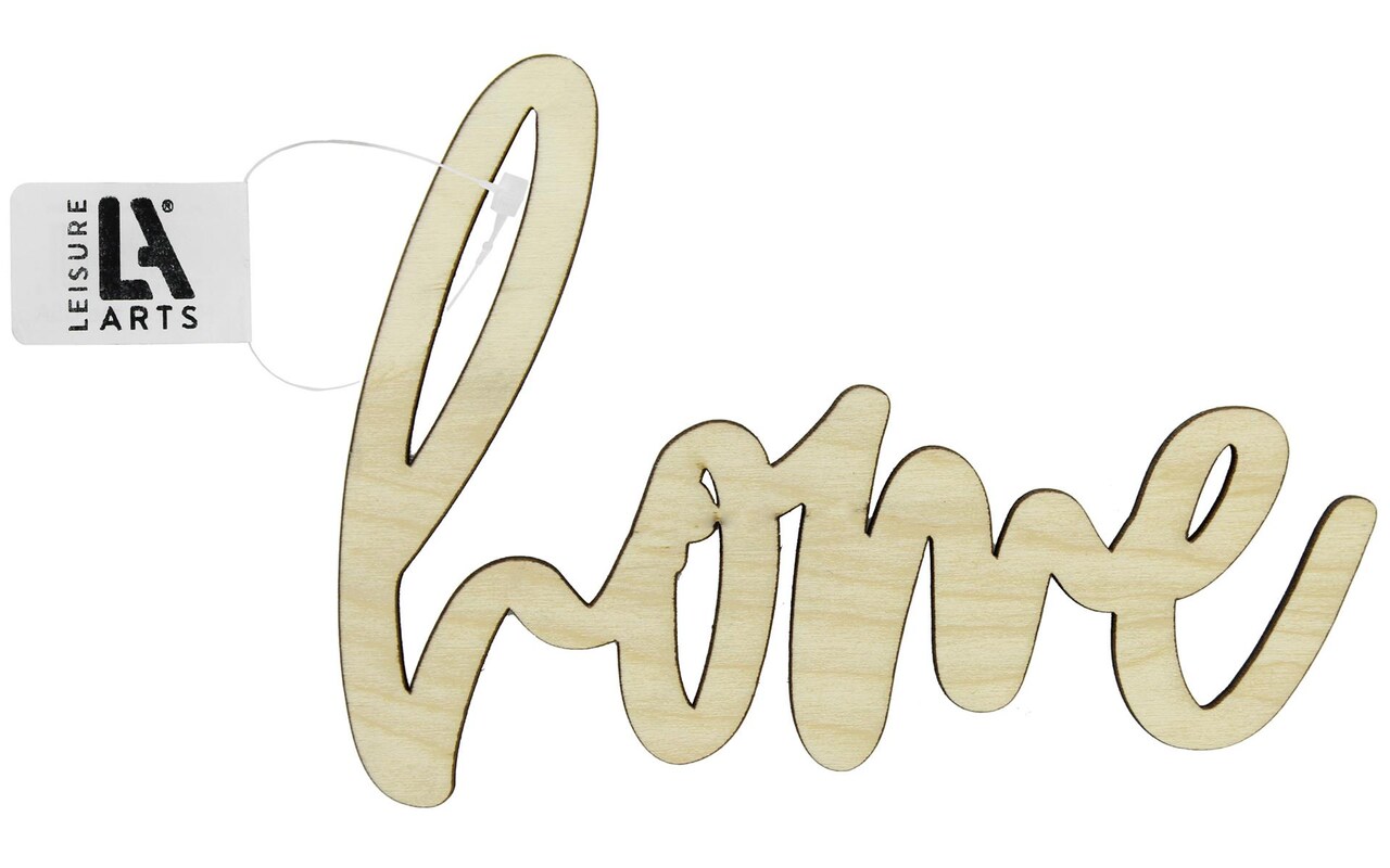 Leisure Arts Unfinished Wood Words 5.5